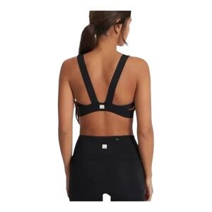 Vuori Stride Black Sports Bra